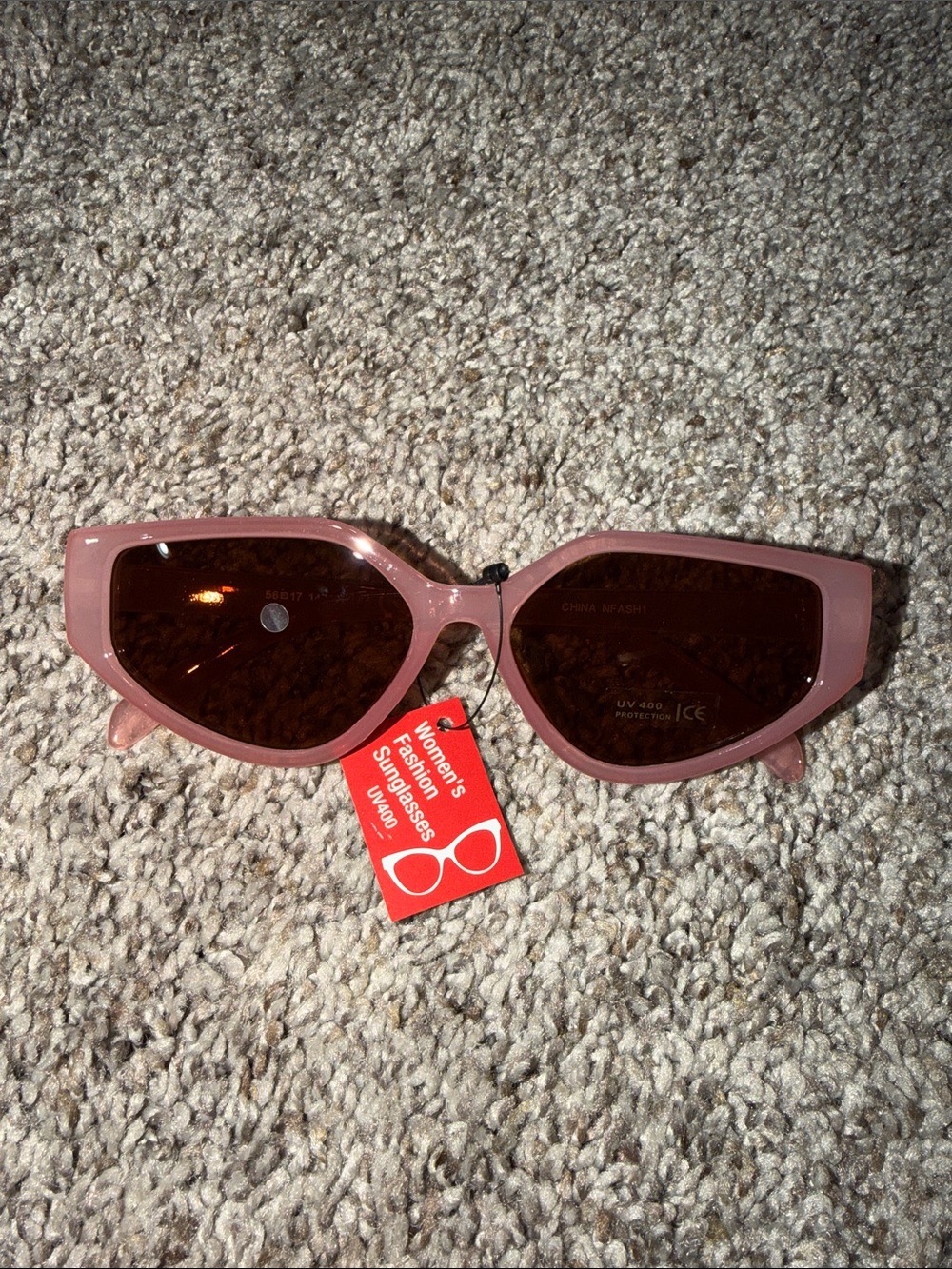 Women's Pink Cat-Eye Sunglasses